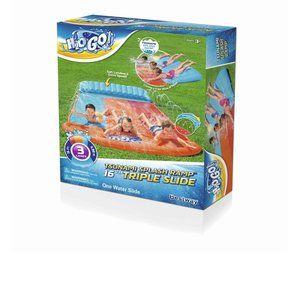 H2OGO! Triple Water Slide with Tsunami Splash Ramp 16'